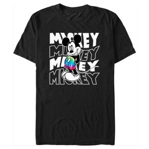 Men’s Mickey & Friends Wavy Name Stack T-Shirt
