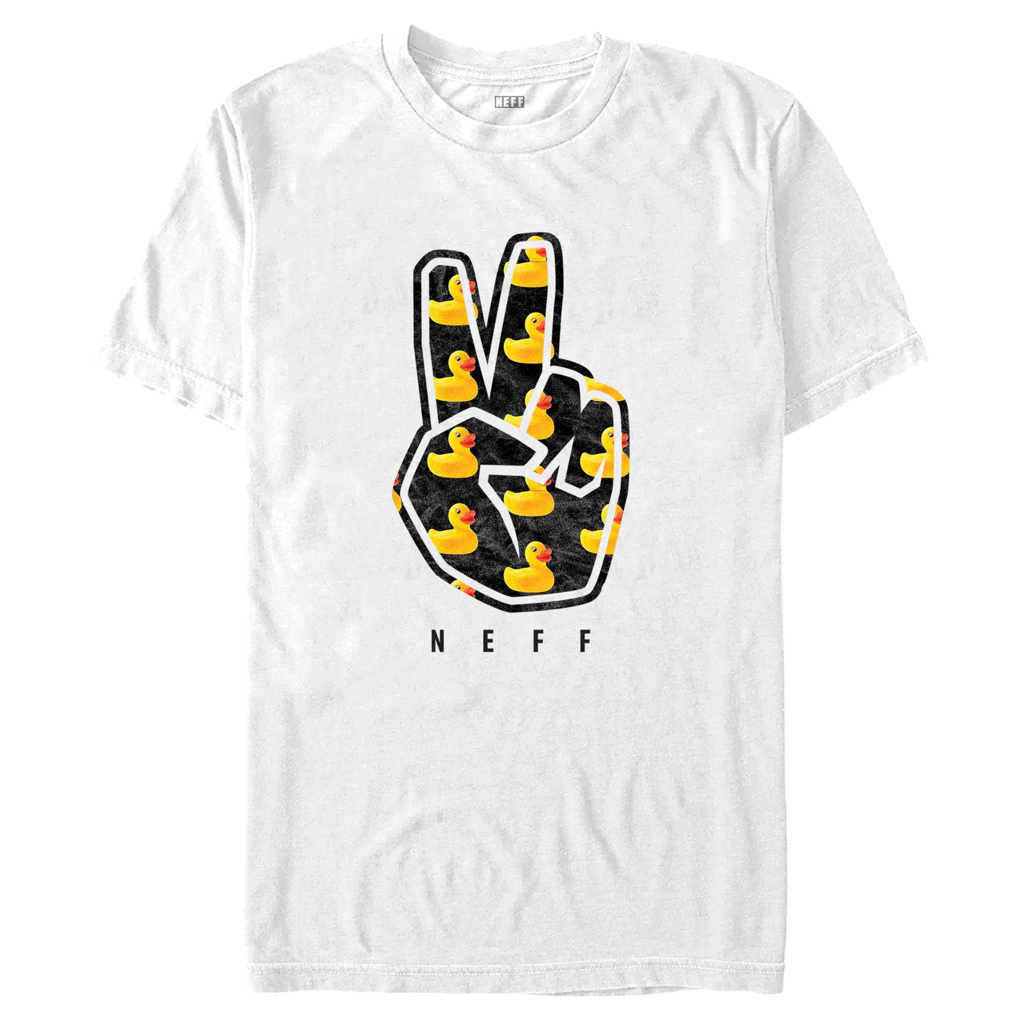 Men's NEFF Rubber Ducky Peace Fingers T-Shirt Men's NEFF Rubber Ducky Peace Fingers T-Shirt