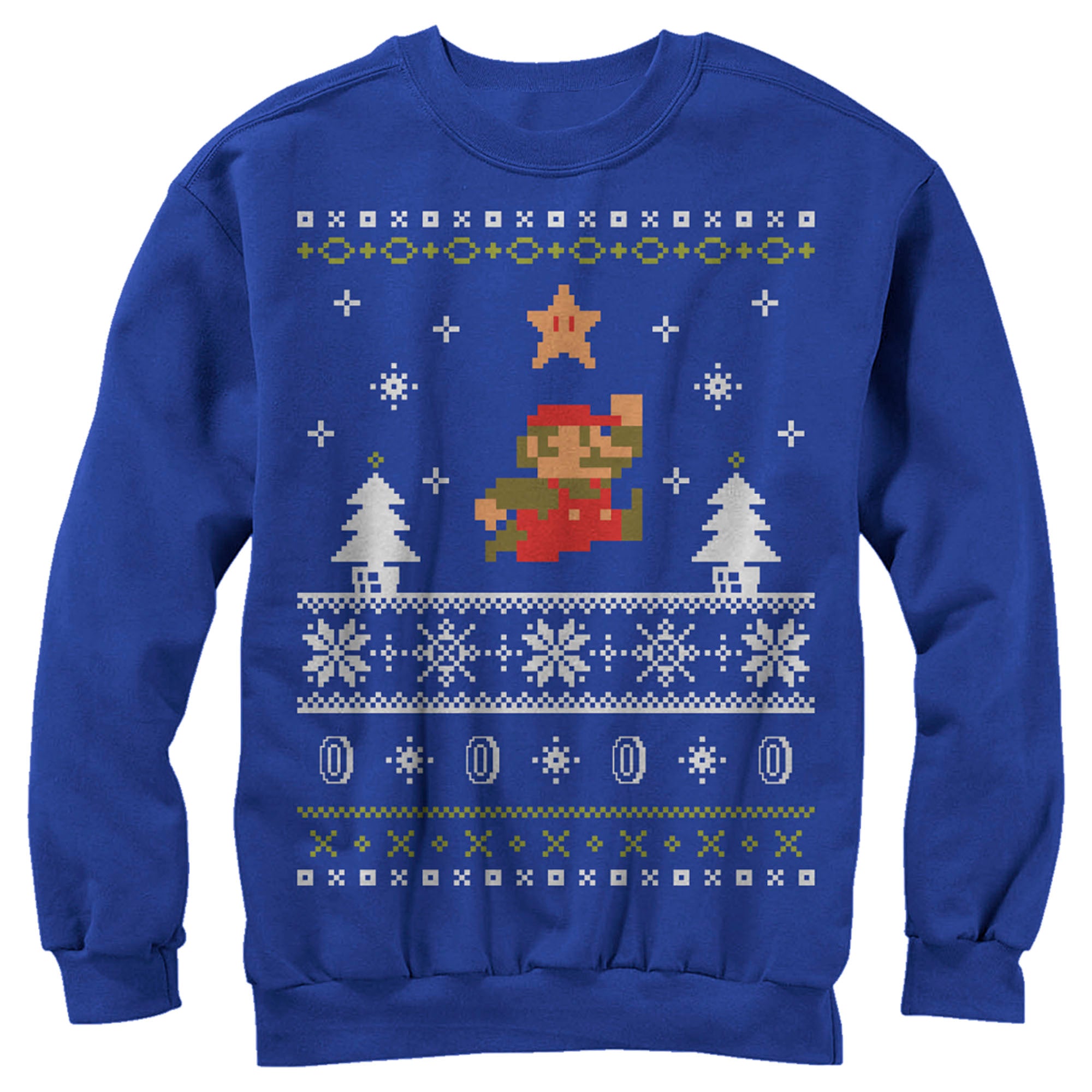 Men's Nintendo Mario Ugly Christmas Sweater Sweatshirt Men's Nintendo Mario Ugly Christmas Sweater Sweatshirt