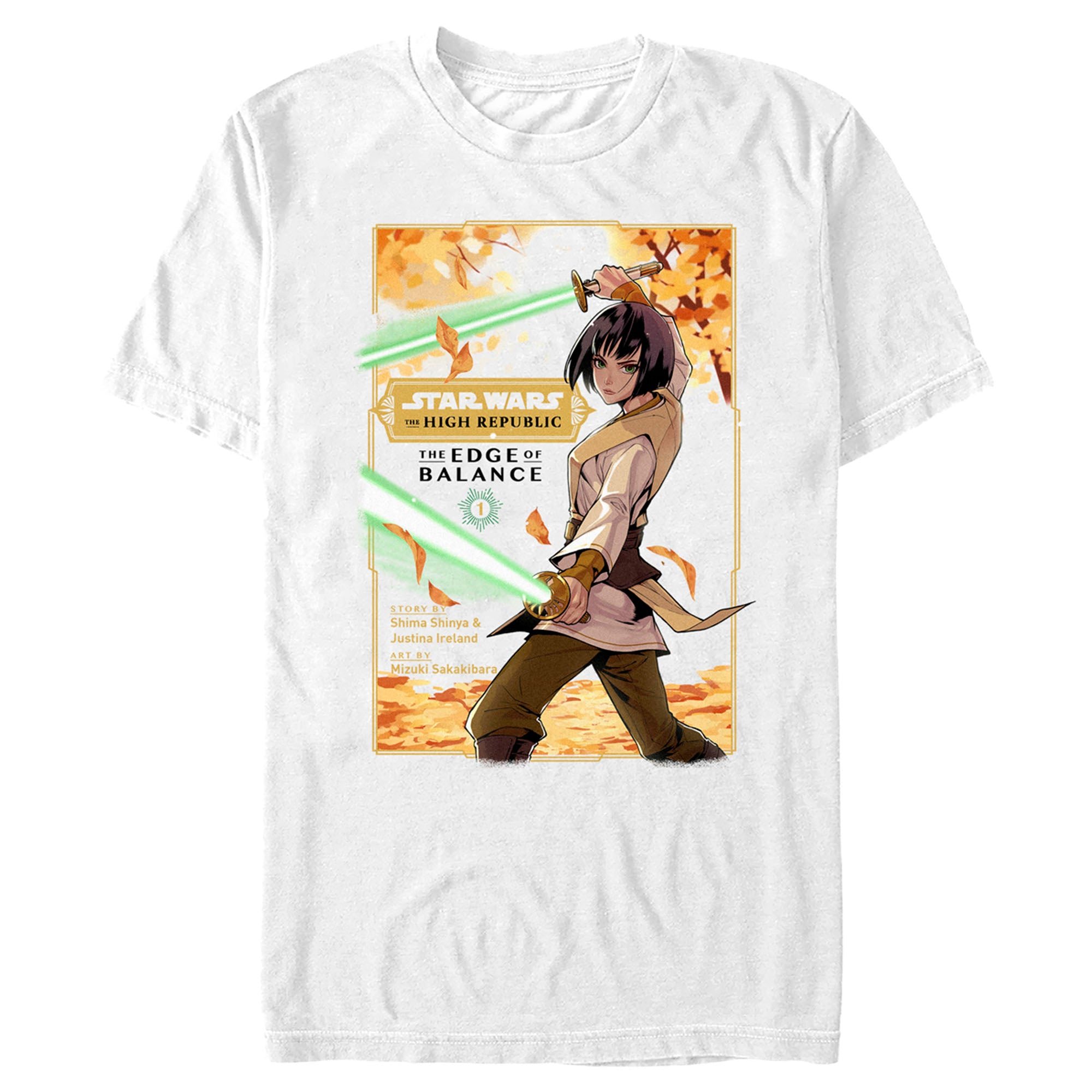 Men's Star Wars The High Republic Edge of Balance Cover T-Shirt Men's Star Wars The High Republic Edge of Balance Cover T-Shirt
