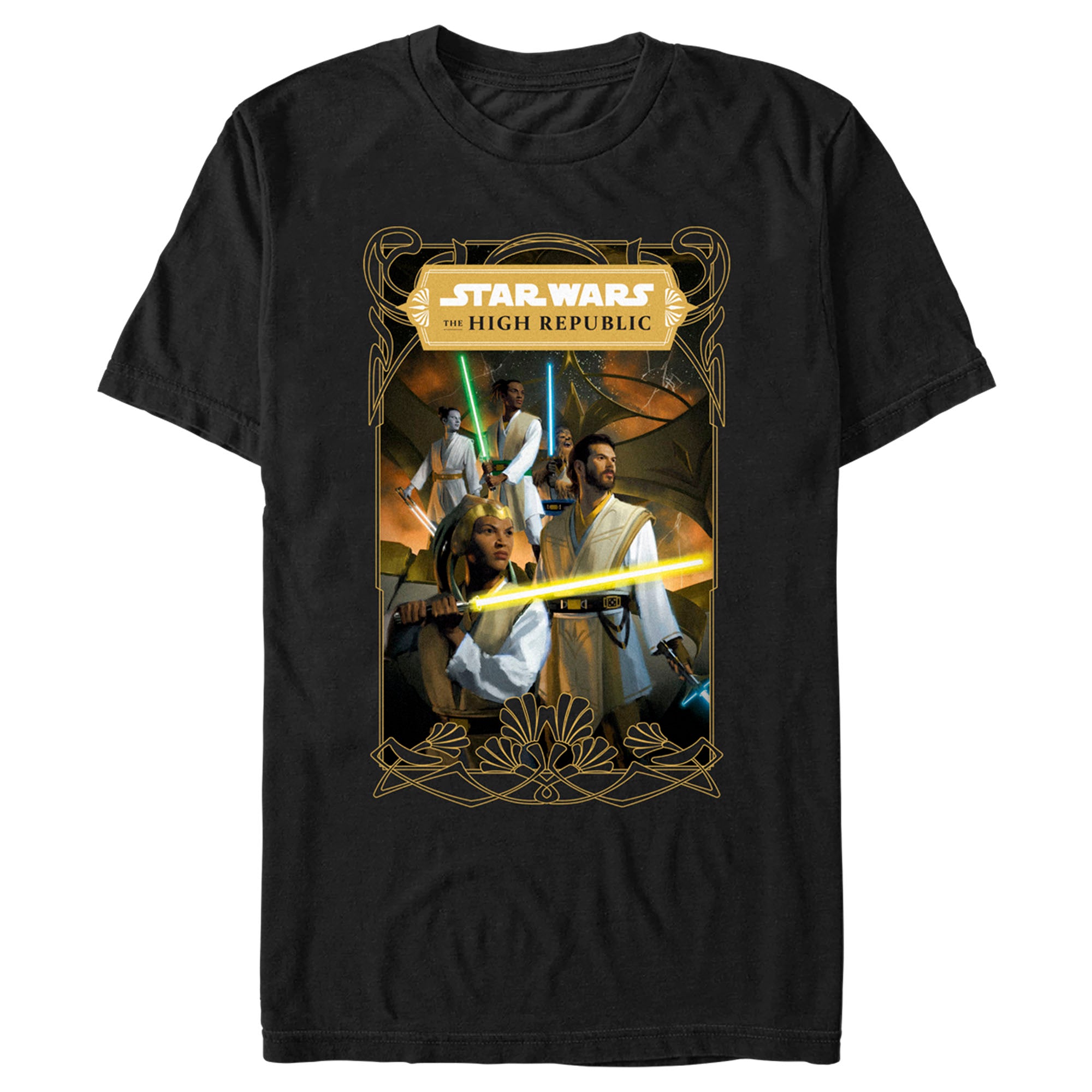 Men's Star Wars The High Republic The Fallen Star Cover T-Shirt Men's Star Wars The High Republic The Fallen Star Cover T-Shirt