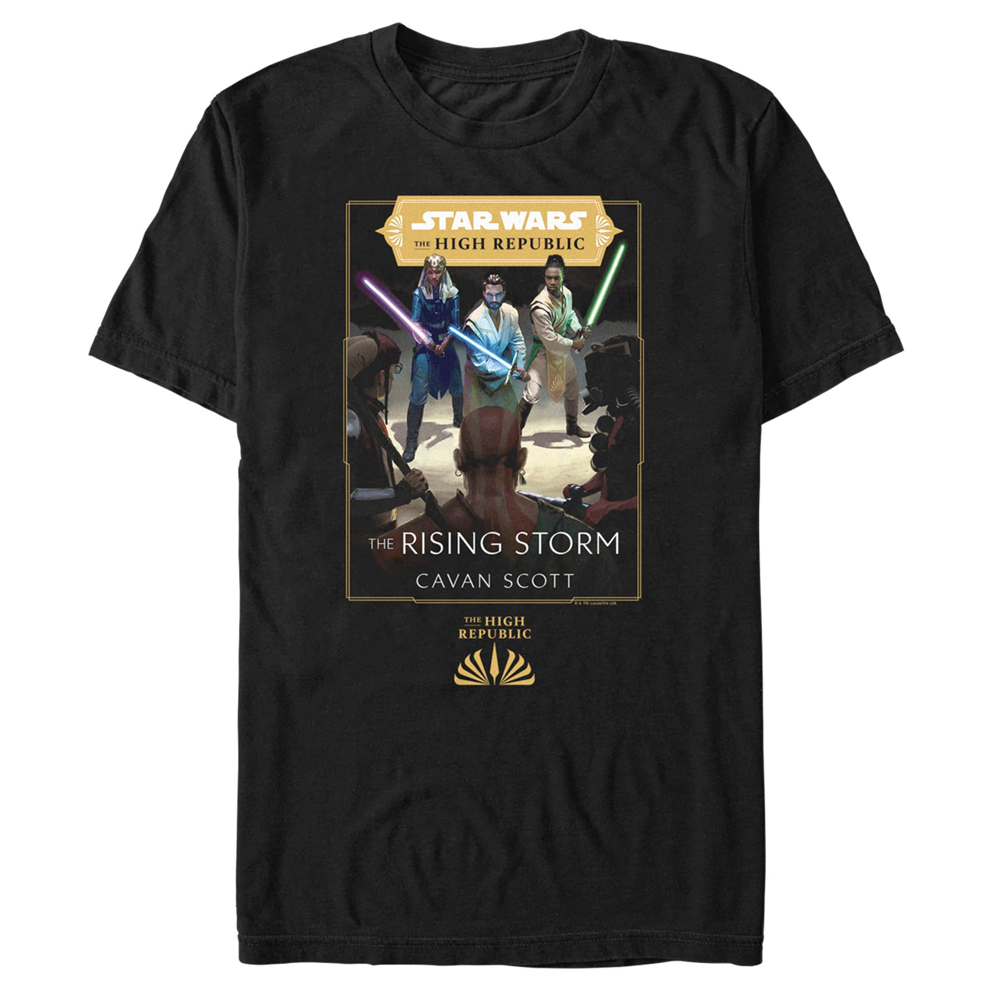 Men's Star Wars The High Republic The Rising Storm Cover T-Shirt Men's Star Wars The High Republic The Rising Storm Cover T-Shirt