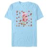 Men’s Strawberry Shortcake Berry Flower Background T-Shirt
