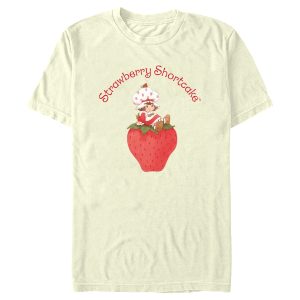 Men’s Strawberry Shortcake Cartoon Cutie on a Strawberry T-Shirt