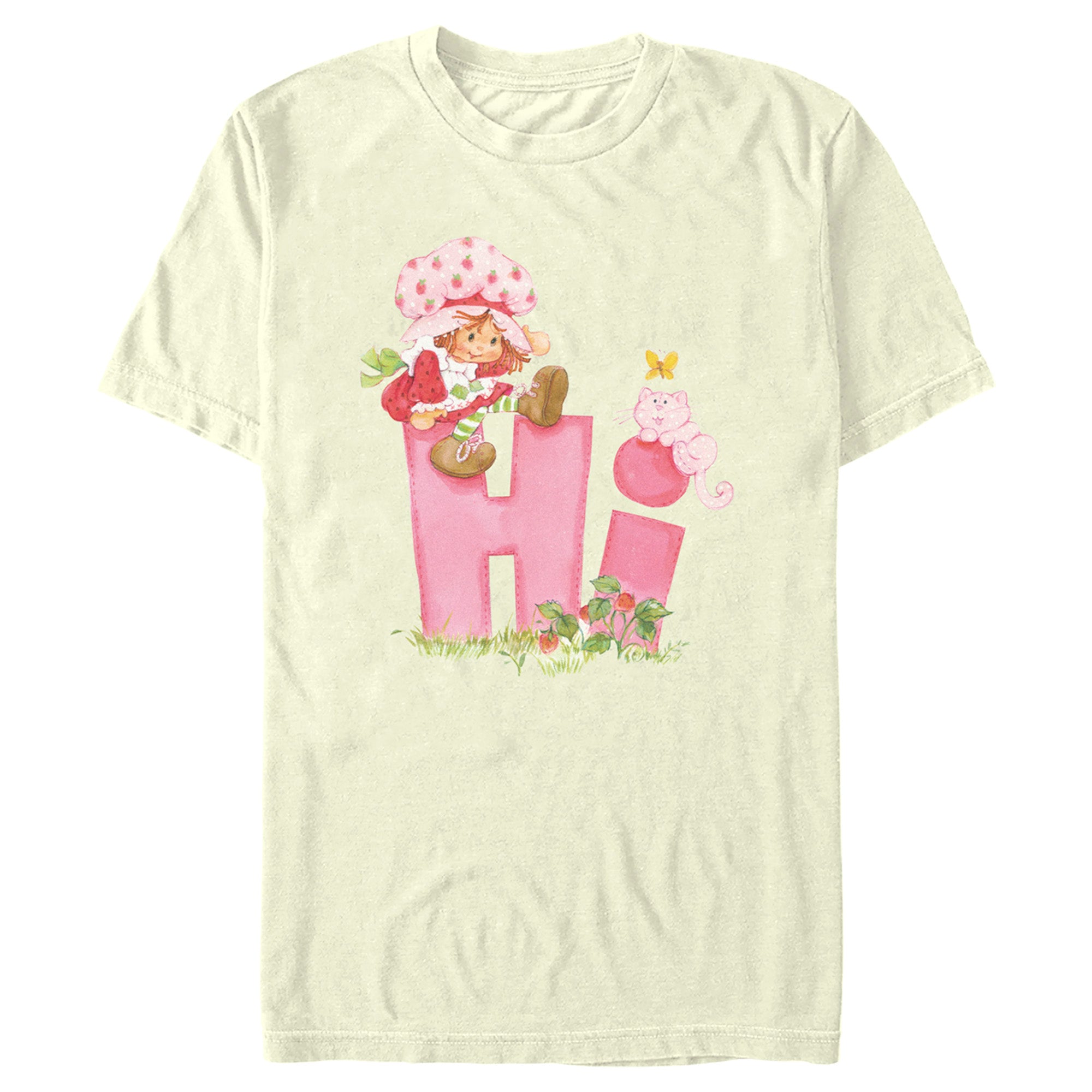 Men's Strawberry Shortcake Hi Friends T-Shirt Men's Strawberry Shortcake Hi Friends T-Shirt