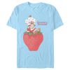 Men’s Strawberry Shortcake Relaxing on a Berry T-Shirt