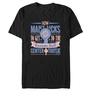 Men’s Tootsie Pop How Many Licks Does It Take T-Shirt