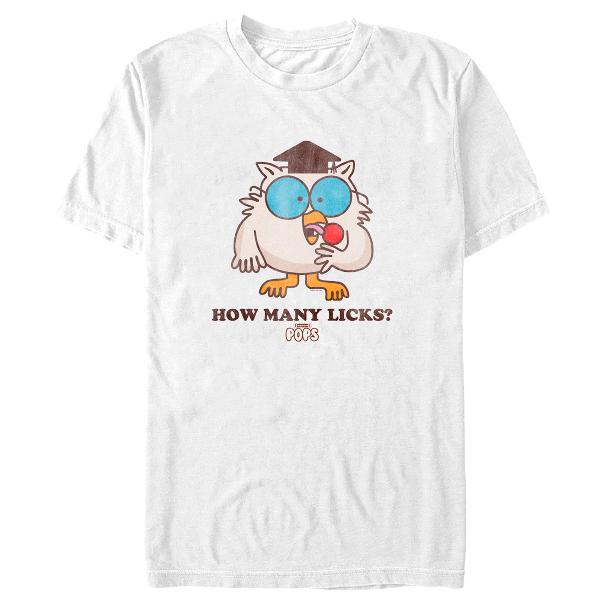 Men's Tootsie Pop Mr. Owl How Many Licks T-Shirt Men's Tootsie Pop Mr. Owl How Many Licks T-Shirt