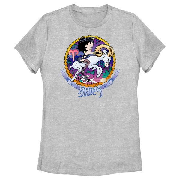 Women’s Betty Boop Aries Zodiac T-Shirt