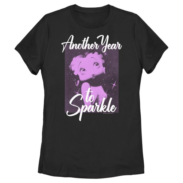 Women’s Betty Boop New Year’s Sparkle Betty T-Shirt