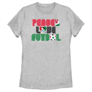 Women’s Betty Boop Peace Love Soccer T-Shirt