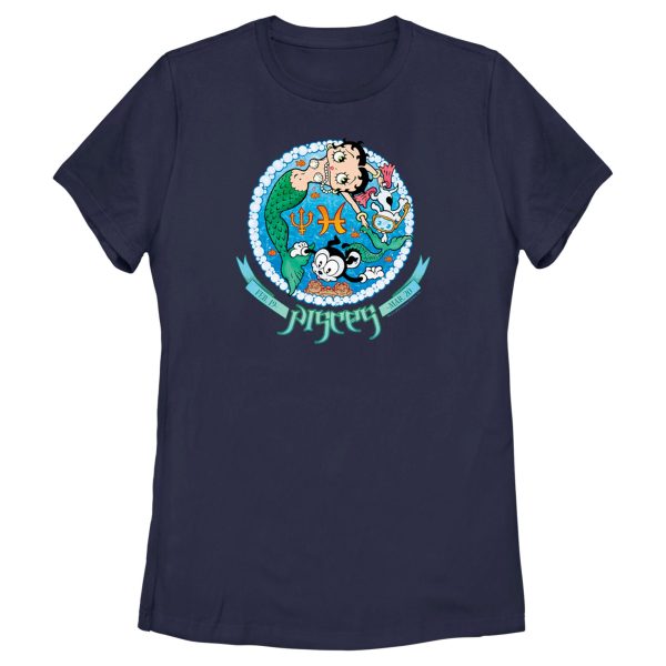 Women’s Betty Boop Pisces Zodiac T-Shirt