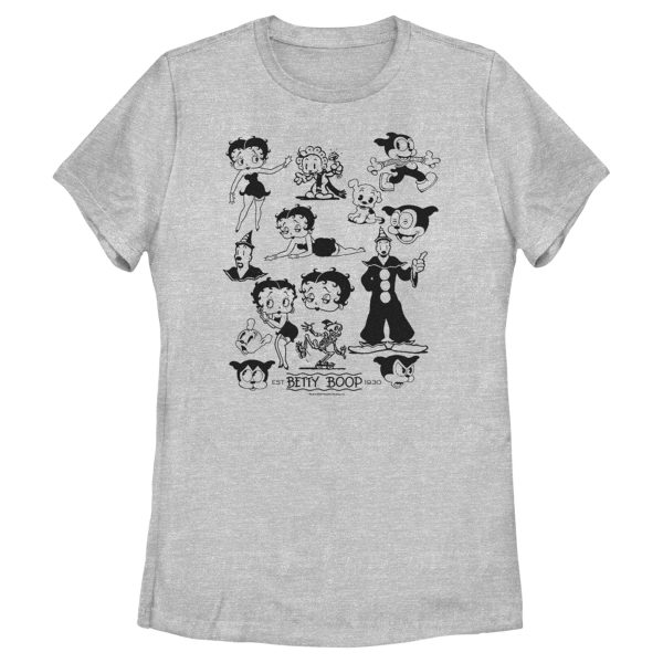 Women’s Betty Boop Retro Character Collage T-Shirt