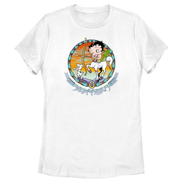 Women’s Betty Boop Sagittarius Zodiac T-Shirt