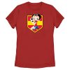 Women’s Betty Boop Spain Soccer Badge T-Shirt
