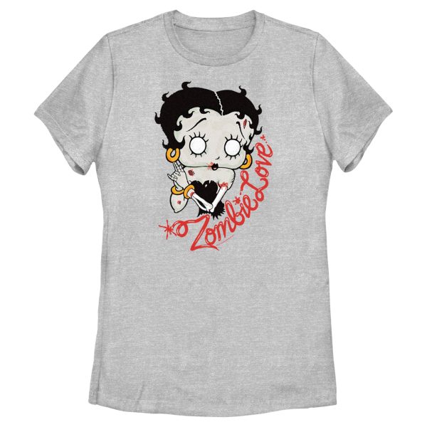 Women’s Betty Boop Valentine’s Day Zombie Love T-Shirt