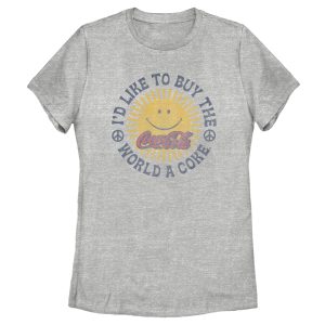 Women’s Coca Cola Unity Distressed Sun Logo T-Shirt