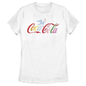 Women’s Coca Cola Unity Rainbow Dove Logo T-Shirt