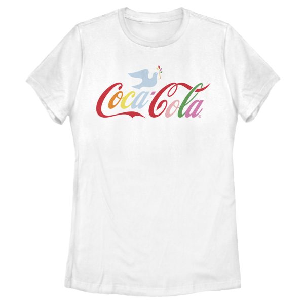 Women’s Coca Cola Unity Rainbow Dove Logo T-Shirt