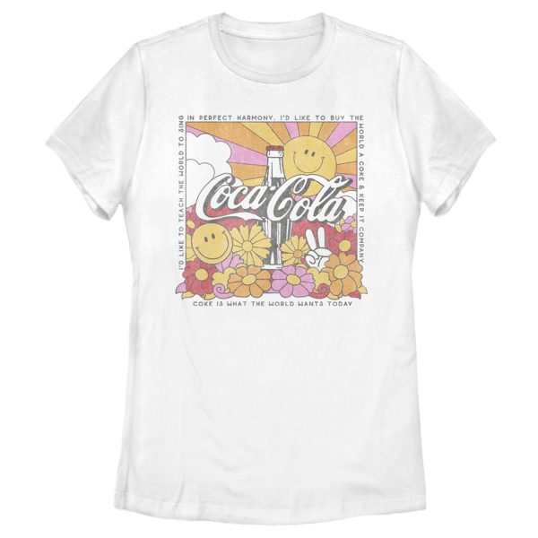 Women’s Coca Cola Unity Square Lyrics Logo T-Shirt