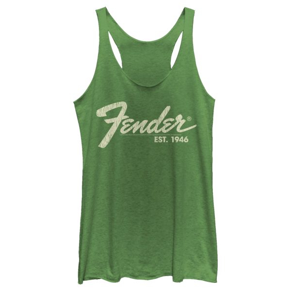 Women’s Fender Distressed Logo Racerback Tank Top