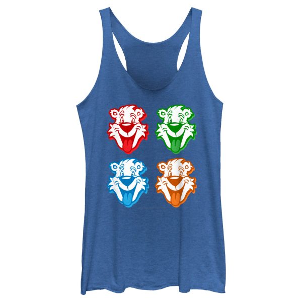 Women’s ICEE Bear Colorful Faces Racerback Tank Top