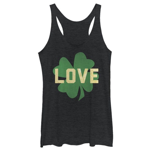 Women’s Lost Gods St. Patrick’s Day Irish Love Racerback Tank Top