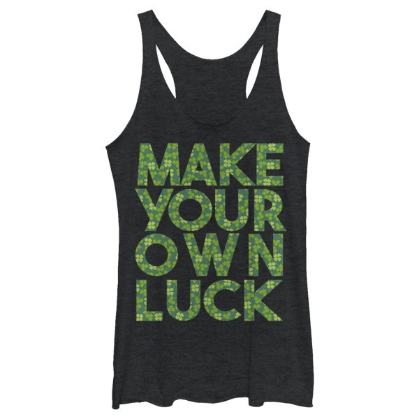 Women’s Lost Gods St. Patrick’s Day Make Your Own Luck Racerback Tank Top