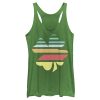 Women’s Lost Gods St. Patrick’s Day Retro Rainbow Shamrock Racerback Tank Top