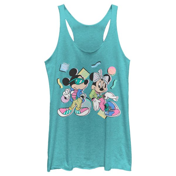 Women’s Mickey & Friends ’80s Minnie and Mickey Mouse Racerback Tank Top