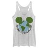 Women’s Mickey & Friends Be Kind to Our Planet Mickey Mouse Logo Racerback Tank Top