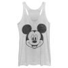 Women’s Mickey & Friends Big Smiling Mickey Mouse Face Racerback Tank Top