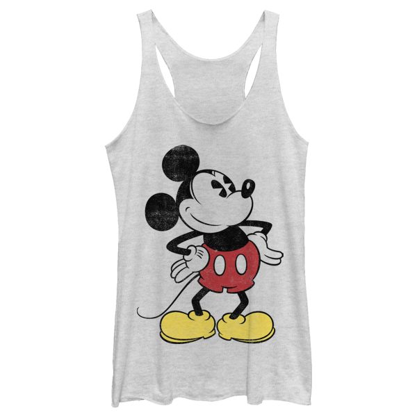 Women’s Mickey & Friends Classic Mickey Distressed Racerback Tank Top