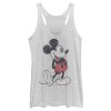 Women’s Mickey & Friends Distressed Mickey Mouse Pose Racerback Tank Top
