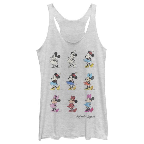 Women’s Mickey & Friends Evolution of Minnie Mouse Racerback Tank Top