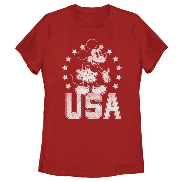 Women’s Mickey & Friends Fourth of July USA Mickey Mouse T-Shirt