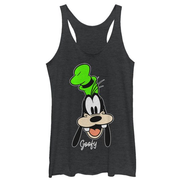 Women’s Mickey & Friends Goofy Portrait Racerback Tank Top