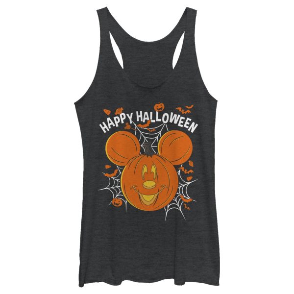 Women’s Mickey & Friends Halloween Mouse-O’-Lantern Racerback Tank Top