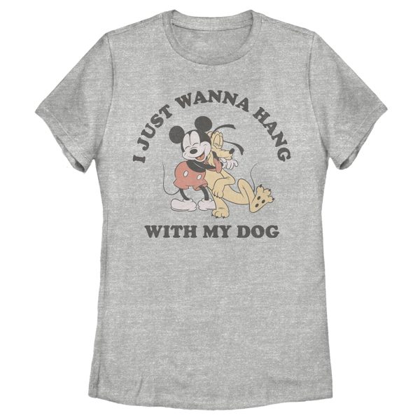 Women’s Mickey & Friends I Just Wanna Hang with my Dog Pluto T-Shirt