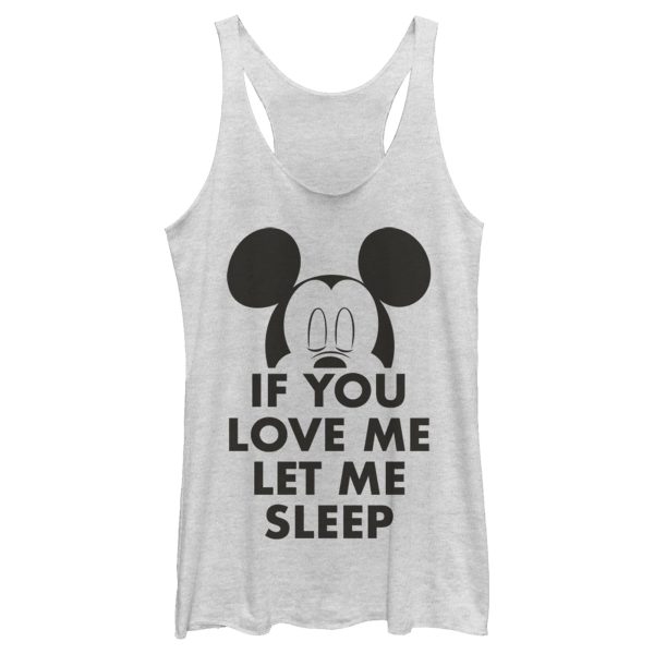 Women’s Mickey & Friends If You Love Me Let Me Sleep Racerback Tank Top