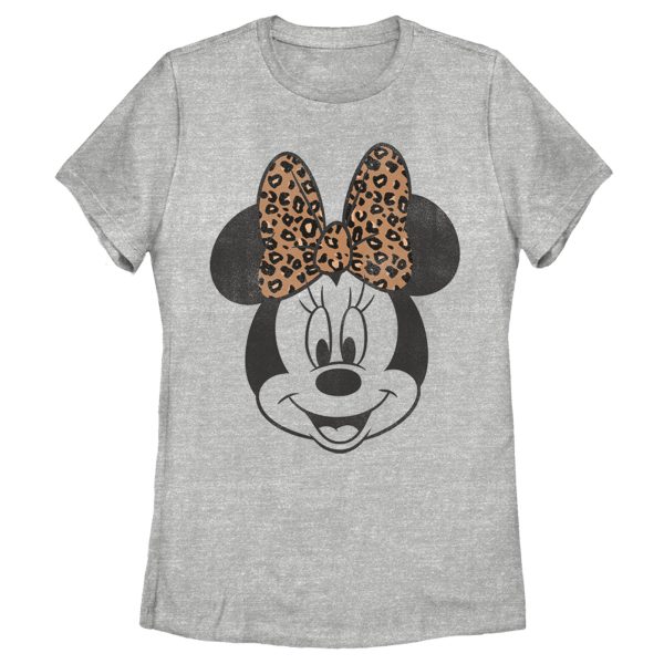 Women’s Mickey & Friends Minnie Mouse Cheetah Print Bow T-Shirt