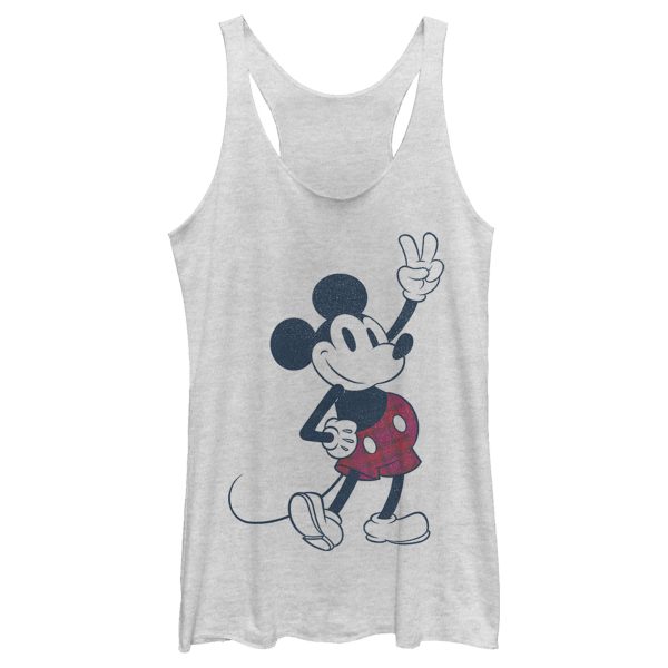 Women’s Mickey & Friends Plaid Mickey Mouse Retro Racerback Tank Top