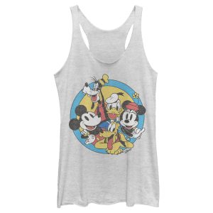 Women’s Mickey & Friends Retro Buddies Racerback Tank Top