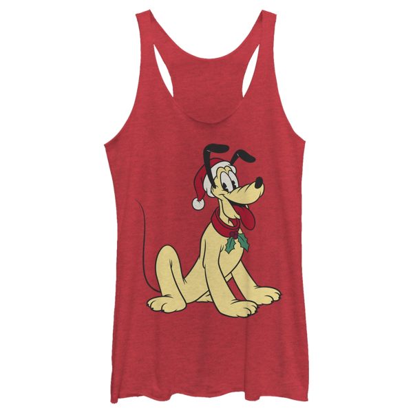 Women’s Mickey & Friends Retro Festive Pluto Racerback Tank Top