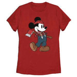 Women’s Mickey & Friends Retro Lumberjack Mickey Mouse T-Shirt