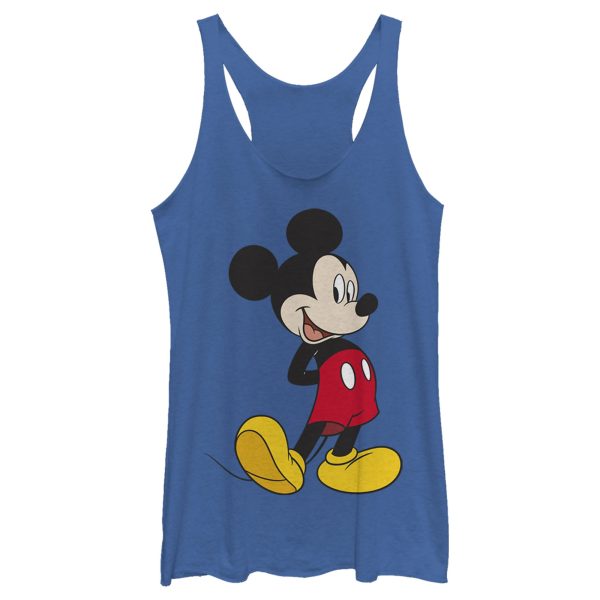 Women’s Mickey & Friends Smiling Mickey Mouse Portrait Racerback Tank Top