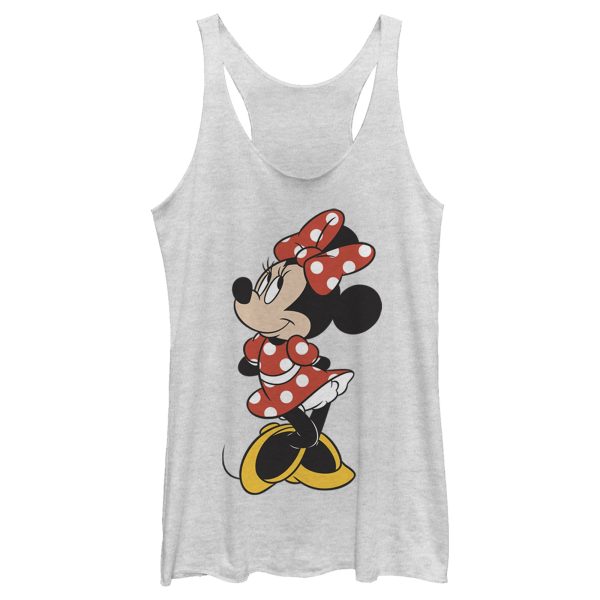 Women’s Mickey & Friends Smiling Minnie Mouse Portrait Racerback Tank Top