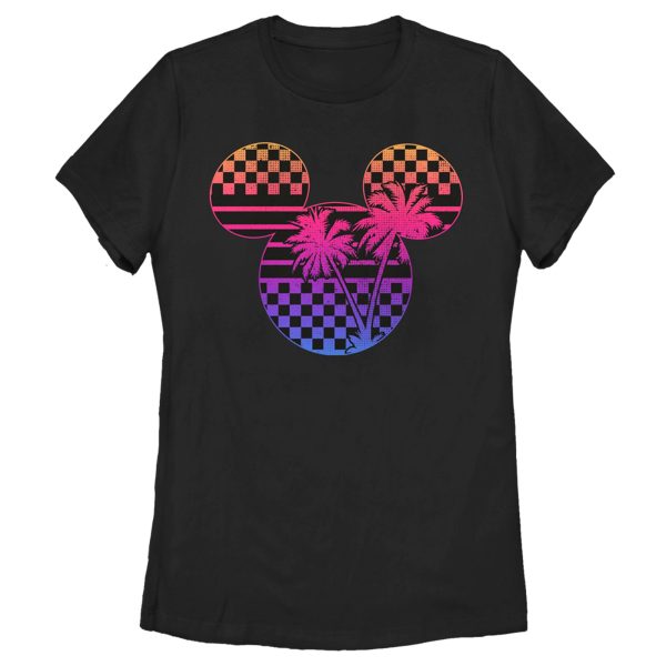 Women’s Mickey & Friends Tropical Racetrack Mickey Mouse Logo T-Shirt