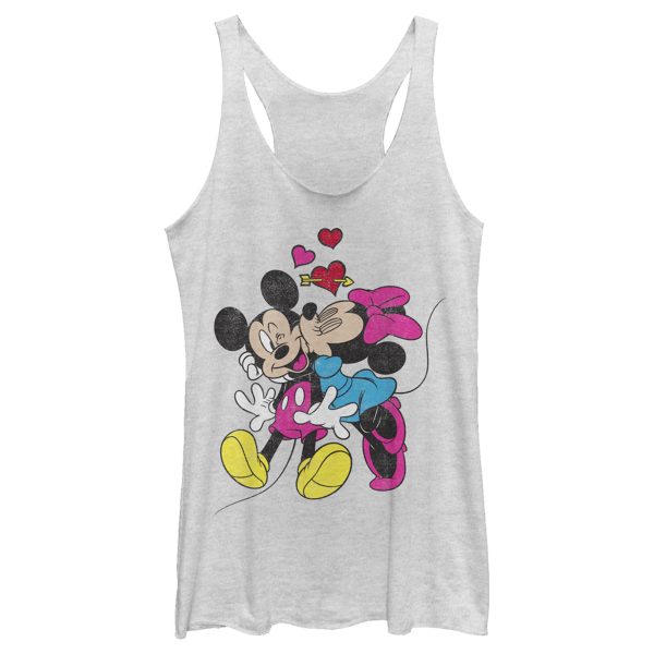 Women’s Mickey & Friends Valentine’s Day Minnie Mouse Smooch Racerback Tank Top