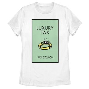 Women’s Monopoly Luxury Tax Diamond Ring Card T-Shirt